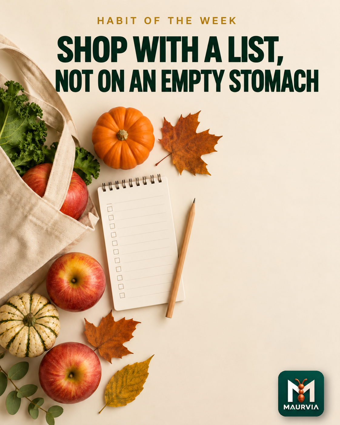 Shop with a List, Not with Hunger